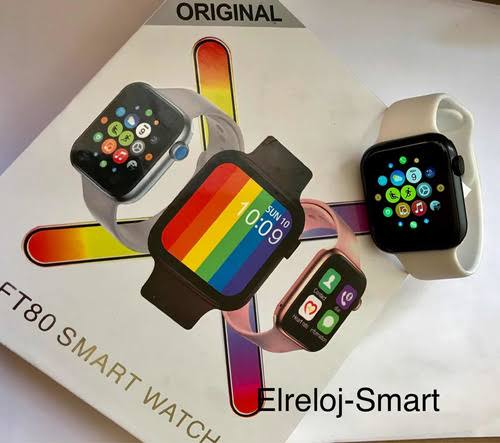 Smartwatch Reloj Inteligente FT80 Frecuencia Cardíaca Compatible